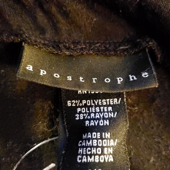 Apostrophe Women Small Black Tank Top | Whimsygoth RomanticGoth SLVS Blouse - Picture 5 of 5